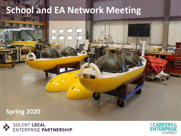 school and ea network meeting