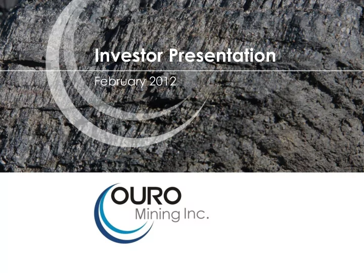 investor presentation
