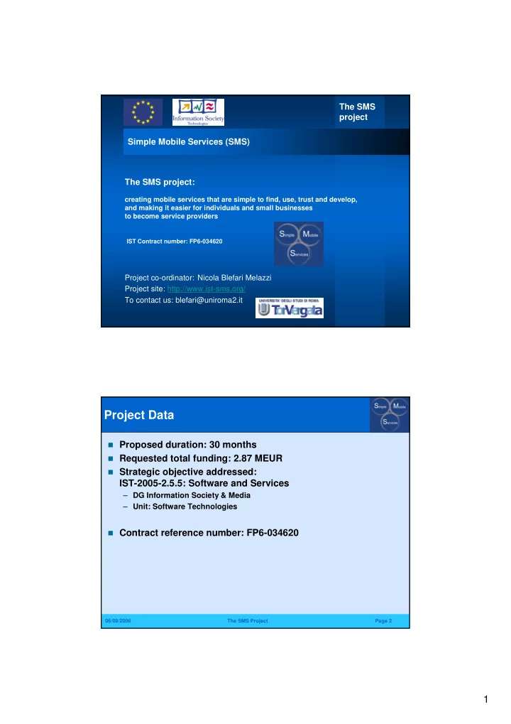 project data