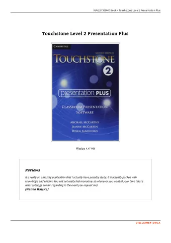 Touchstone Level 2 Presentation Plus  Touchstone Level 2 Presentation Plus  Filesize: 4.47 MB