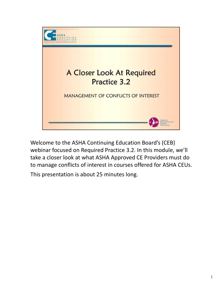 welcome to the asha continuing education board s ceb