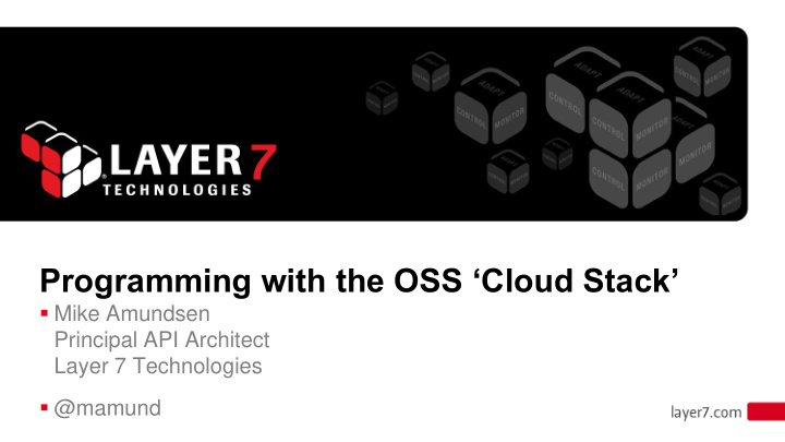 programming with the oss cloud stack
