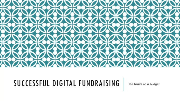 successful digital fundraising