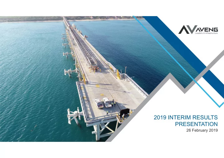 2019 interim results presentation