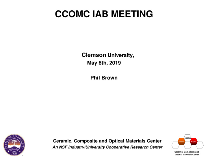 ccomc iab meeting