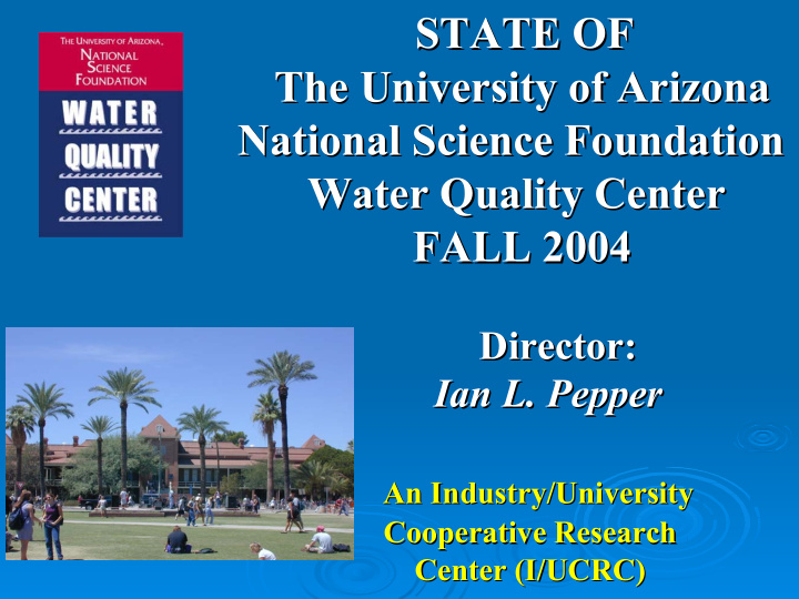 state of state of the university of arizona the