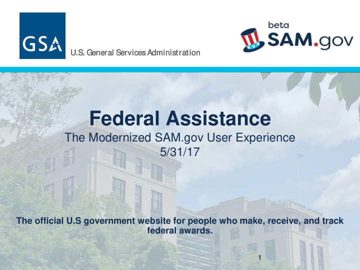 federal assistance