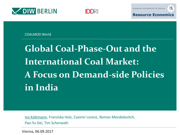 international coal market