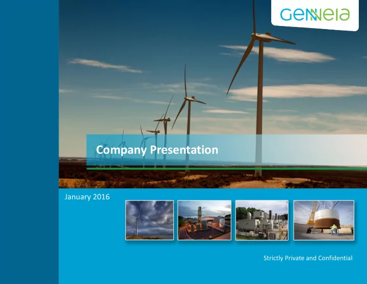 company presentation