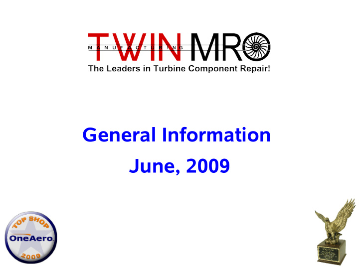 general information june 2009