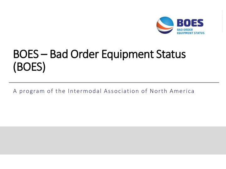 boes bad order equipment status boes