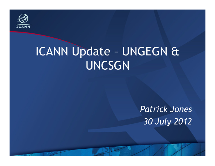 icann update ungegn uncsgn