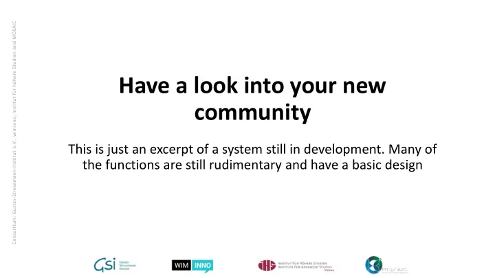 have a look into your new