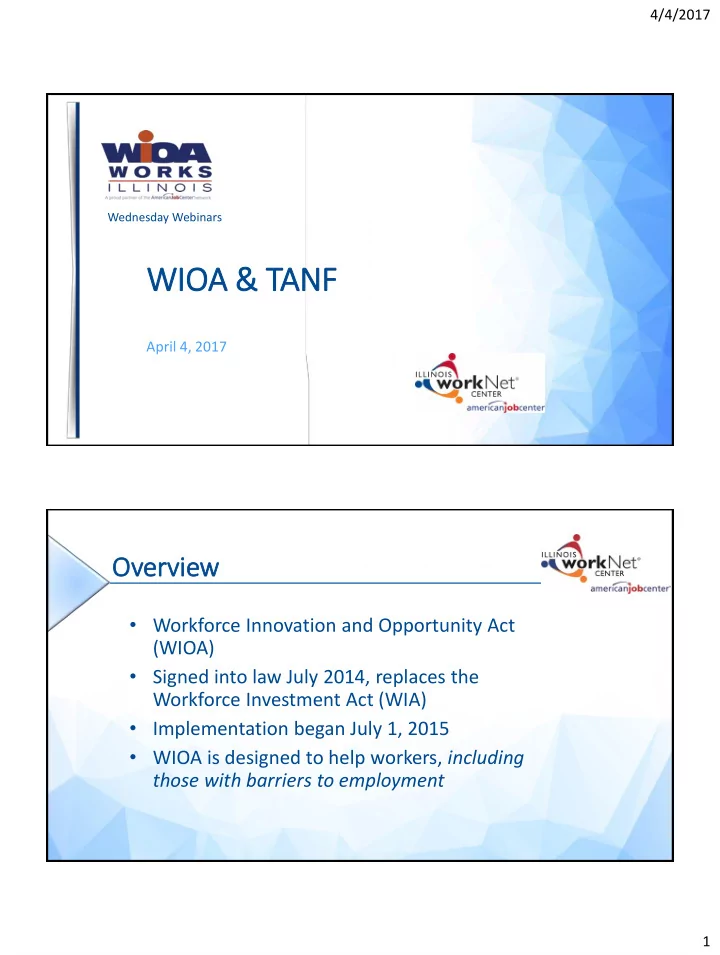 wio ioa tanf