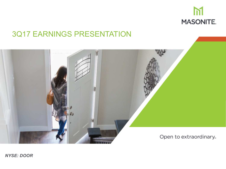 3q17 earnings presentation