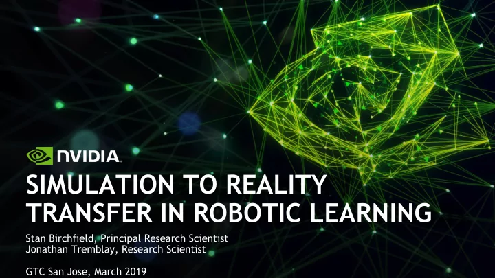 simulation to reality