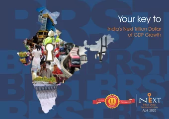 BRST  E  Years  BRST  rillion Dollar  T  Opportunity Strategy  April 2020 N XT  of GDP Growth