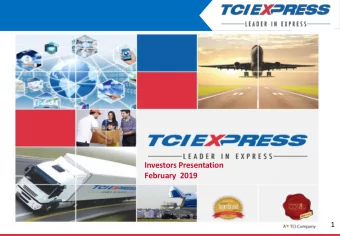 Investors Presentation  February  2019  1  Mission Statement  2  Strictly Private and confidential