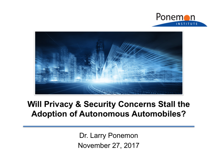 will privacy security concerns stall the adoption of