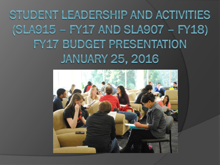 student leadership and activities services