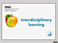 learning interdisciplinary units