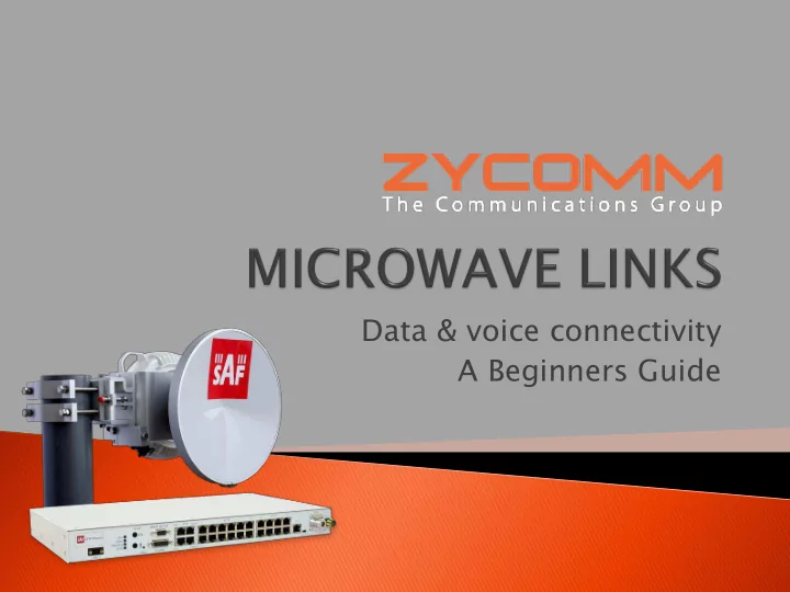 data voice connectivity a beginners guide