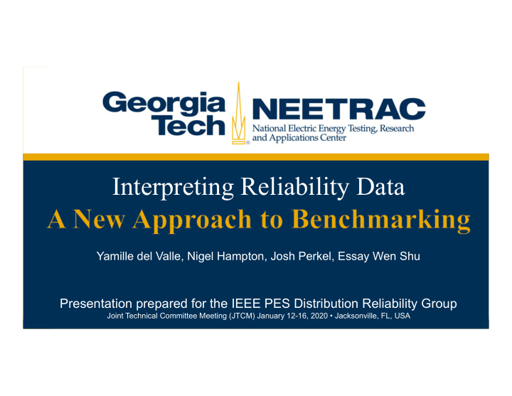 interpreting reliability data