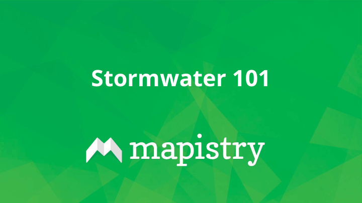 stormwater 101 speaker