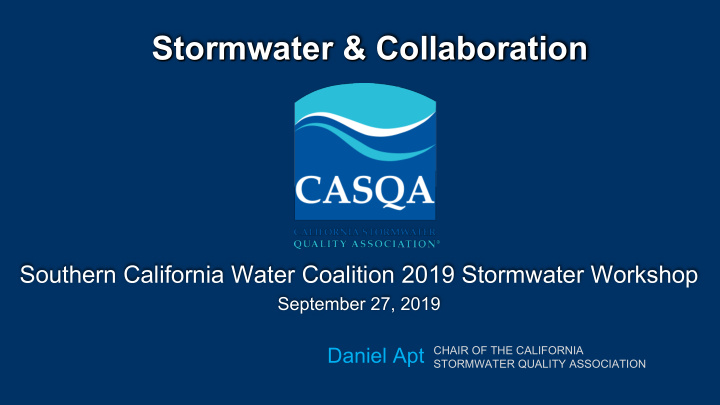 stormwater collaboration