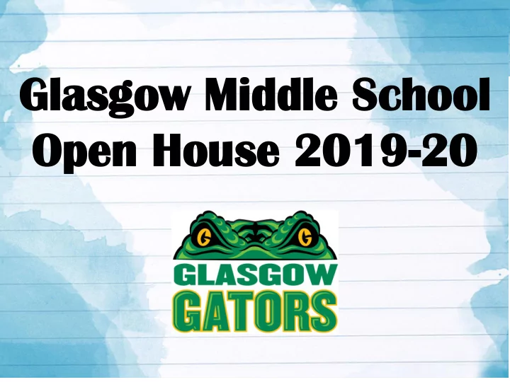 gl glas asgow midd gow middle le sc scho hool ol