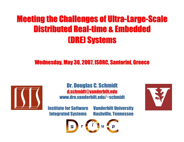 meeting the challenges of ultra large large scale scale