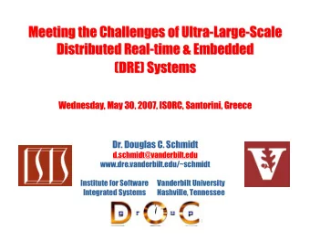 Meeting the Challenges of Ultra-  -Large  Large-  -Scale  Scale  Meeting the Challenges of Ultra