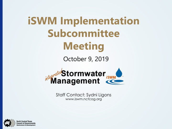 iswm implementation