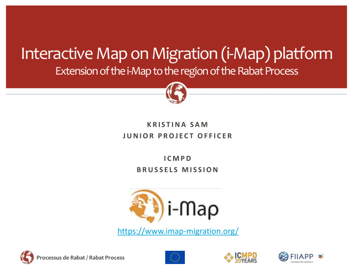 interactive map on migration i map platform