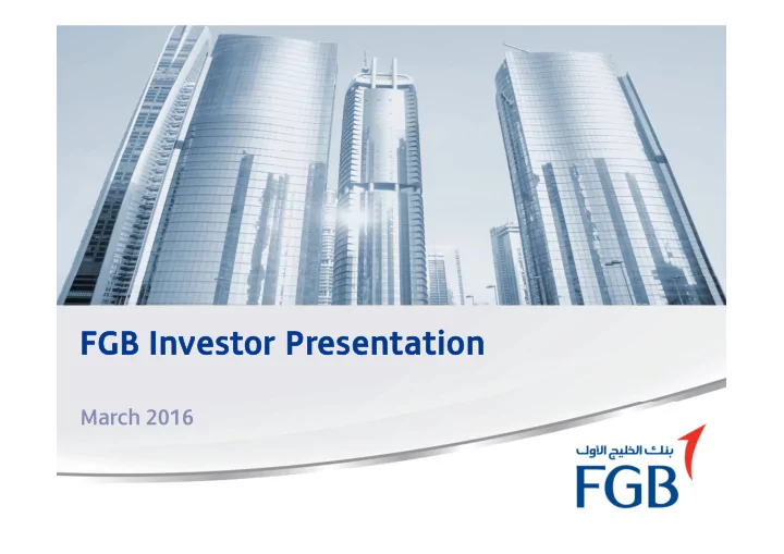 fgb investor presentation