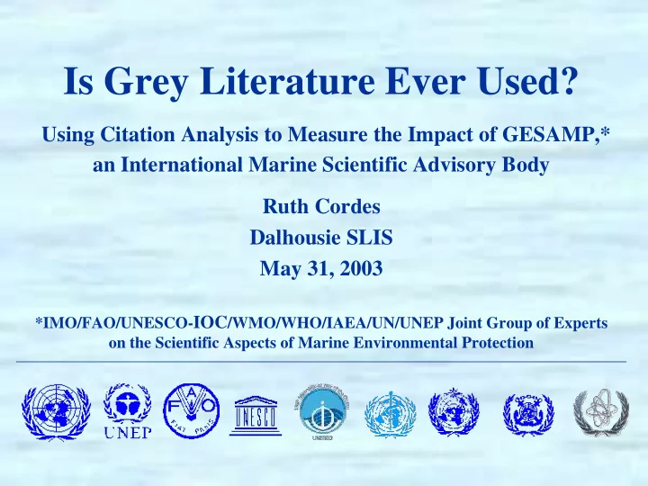 is grey literature ever used