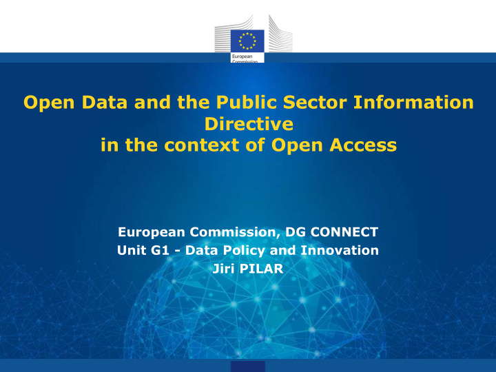 open data and the public sector information directive in