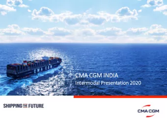CMA CGM IN  INDIA  In  Intermodal  l Presentation 20  2020  20  2  ICD IMPORTS BASIC RULES  ALL
