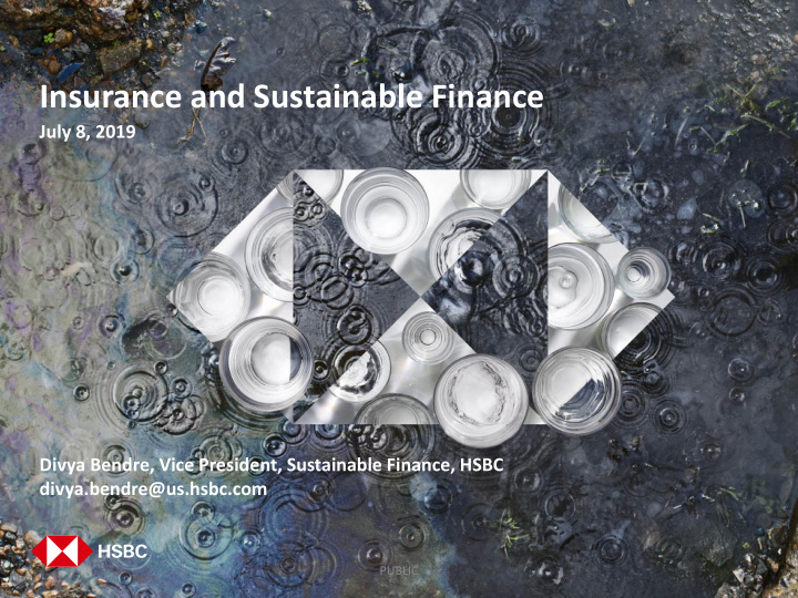 insurance and sustainable finance