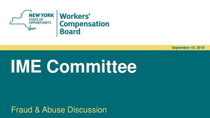 ime committee