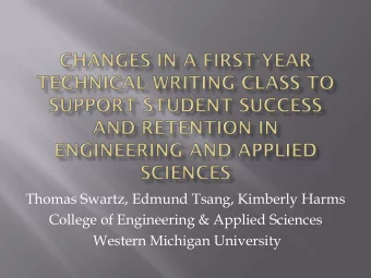 College of Engineering &amp; Applied Sciences  Western Michigan University  Background of