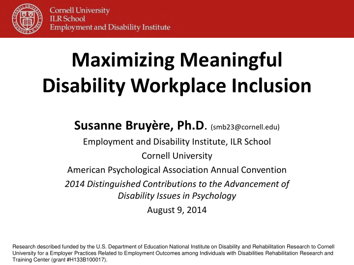 maximizing meaningful disability workplace inclusion