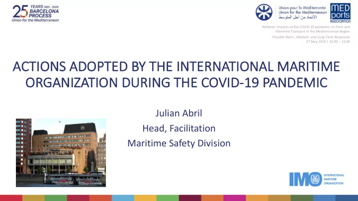 ac actions adopted by the international maritime or