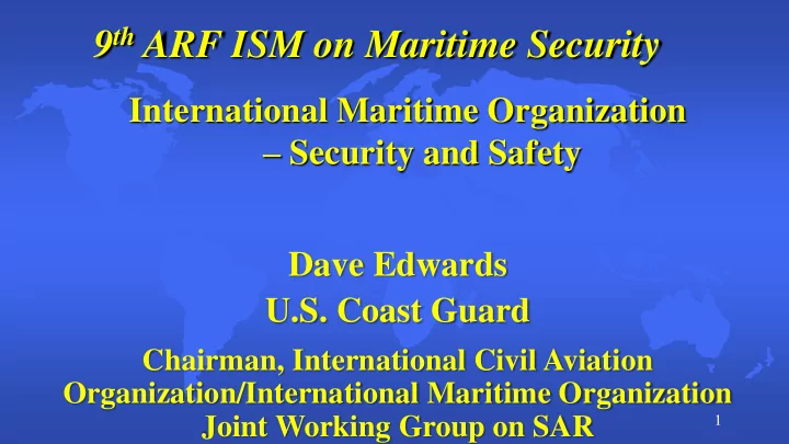 9 th arf ism on maritime security
