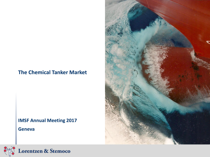 the chemical tanker market