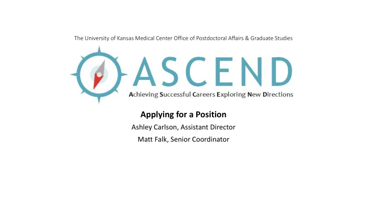 applying for a position