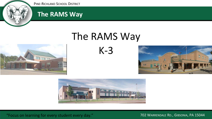 the rams way k 3