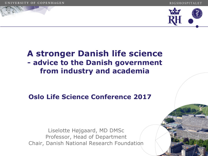 a stronger danish life science