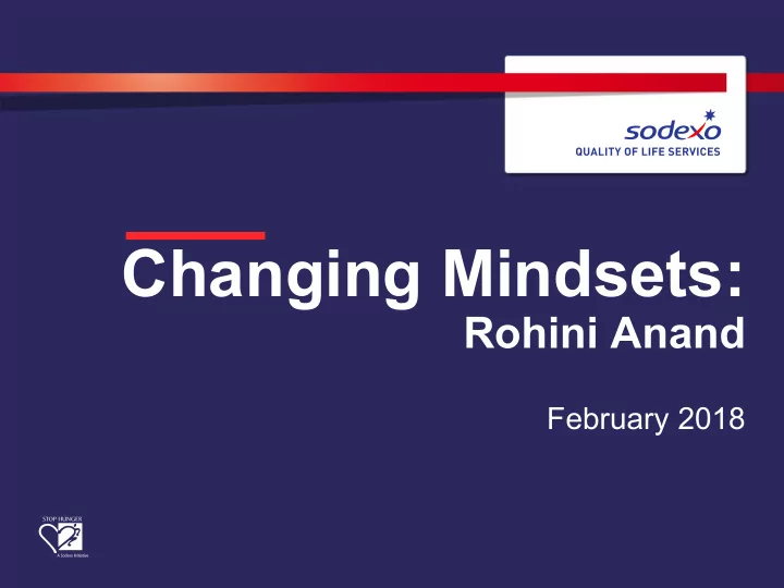 changing mindsets