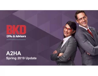 A2HA  Spring 2019 Update  Since we met last September   OIG report on wage index &amp; CMS